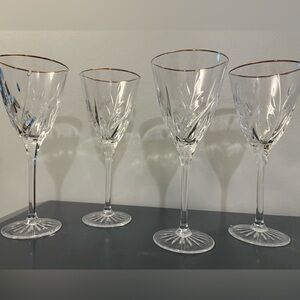 Set of 4 Cristal d’Arques Cassandra Water Goblets